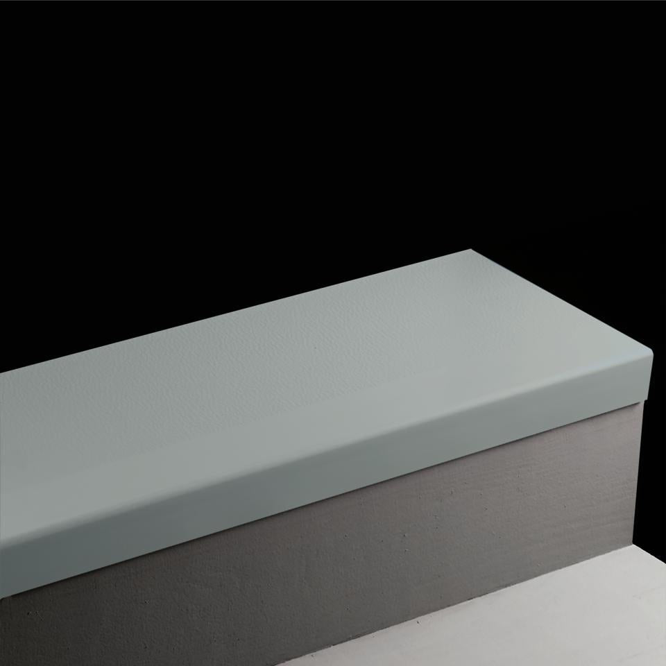 Tarkett - Marche d'escalier en caoutchouc Angle Fit Hammered #58 Windsor Blue avec Insert 48"