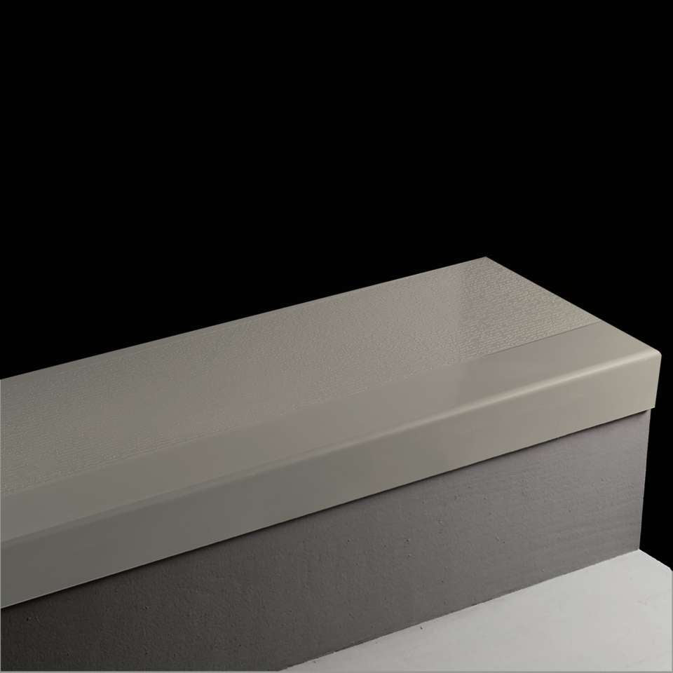 Tarkett - Marche d'escalier en caoutchouc Angle Fit - VICFLNT 38 SQ FastLane #38 Pewter Black grit tape 42"