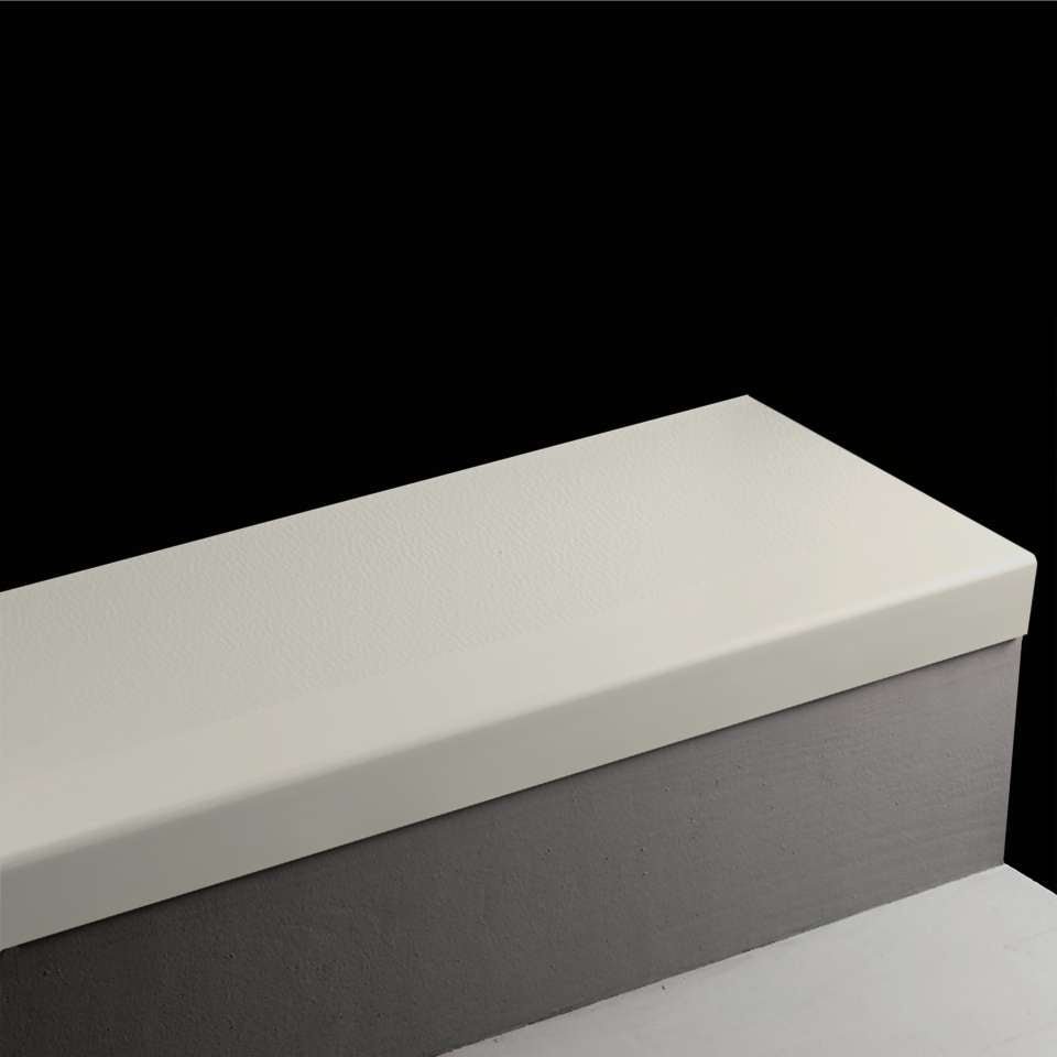 Tarkett - Marche d'escalier en caoutchouc Angle Fit - VIHMNT 21 SQ Hammered #21 Platinum Black grit tape 48"