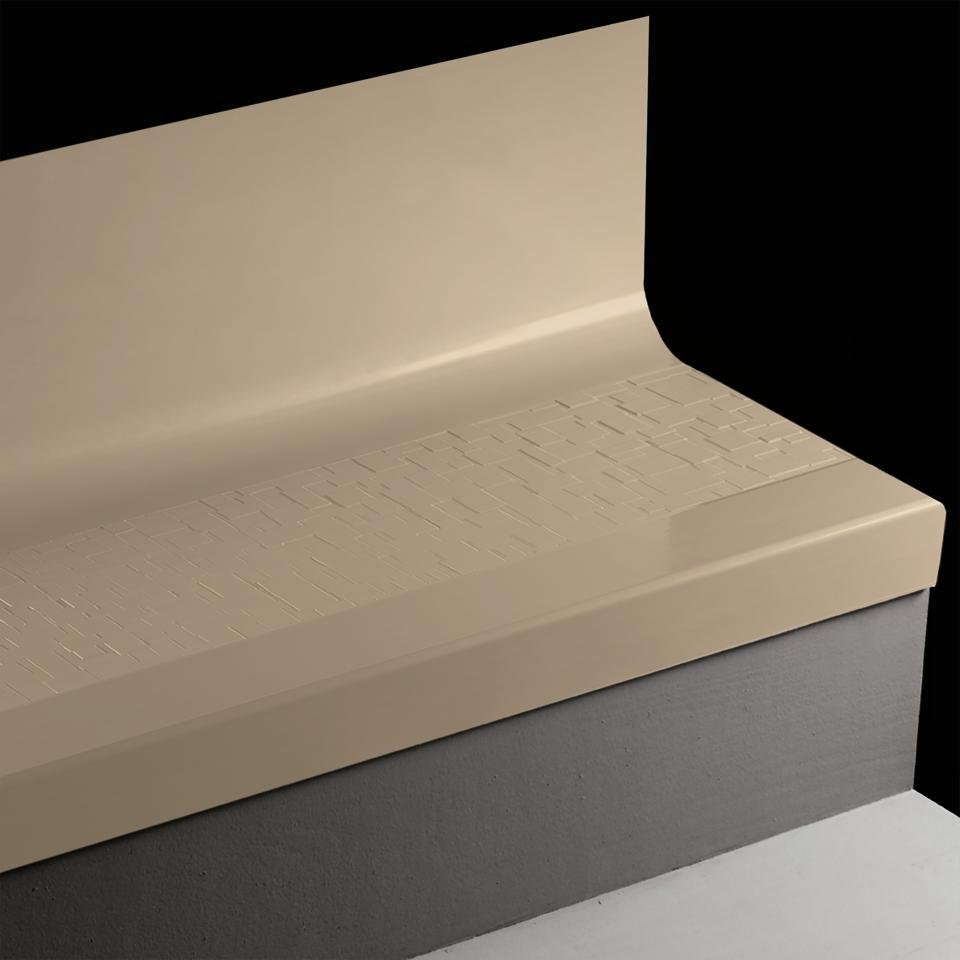 Tarkett - Tarkett - Marche d'escalier en caoutchouc avec contremarche intégrée Angle Fit Cubis #129 Silk 36"