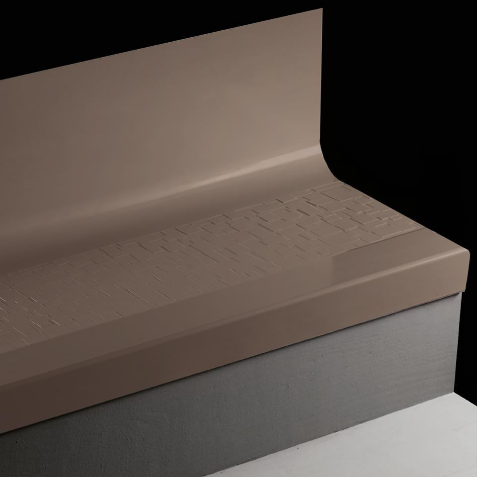 Tarkett - Tarkett - Marche d'escalier en caoutchouc avec contremarche intégrée Angle Fit Cubis #132 Espresso 42"