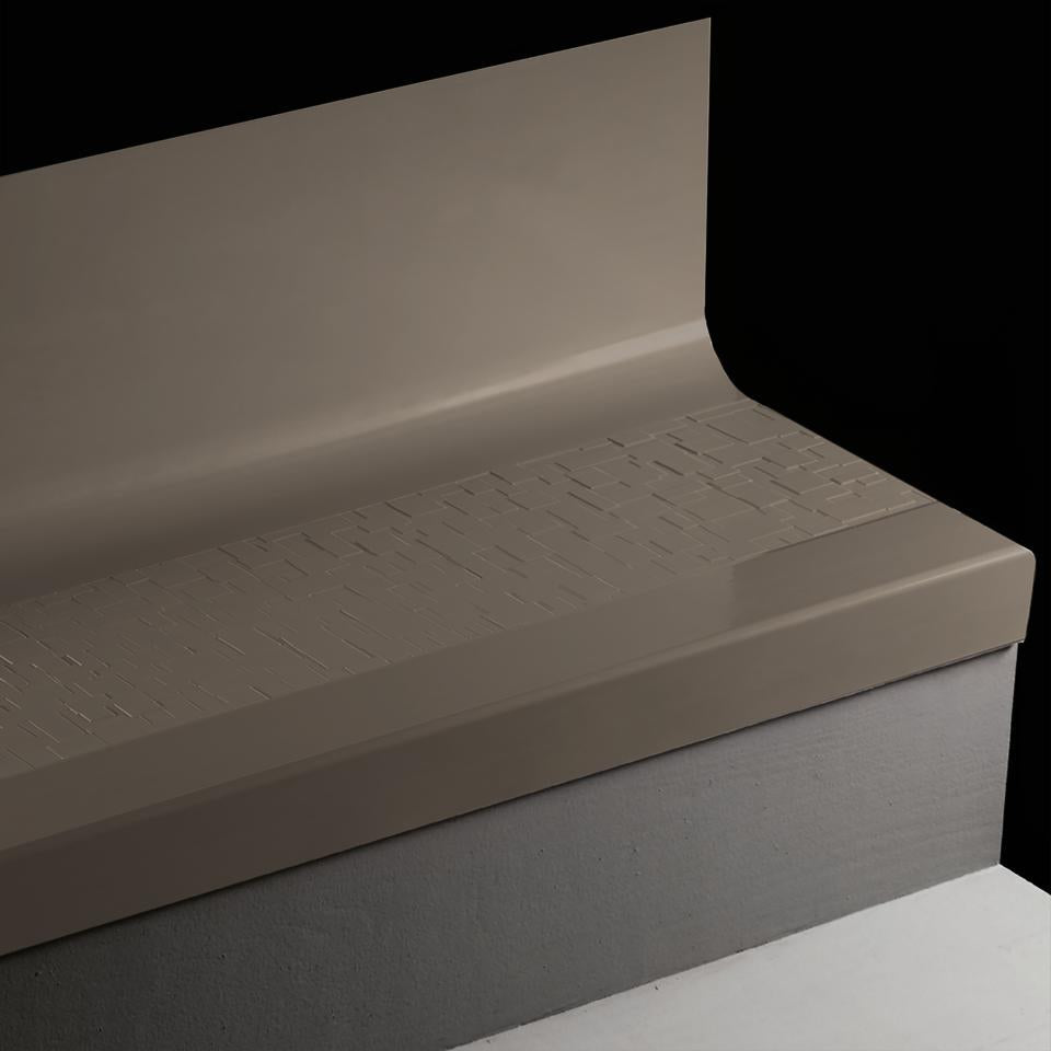 Tarkett - Tarkett - Marche d'escalier en caoutchouc avec contremarche intégrée Angle Fit Cubis #167 Fudge 48"