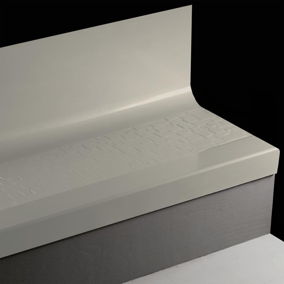 Tarkett - Tarkett - Marche d'escalier en caoutchouc avec contremarche intégrée Angle Fit Cubis #21 Platinum 36"