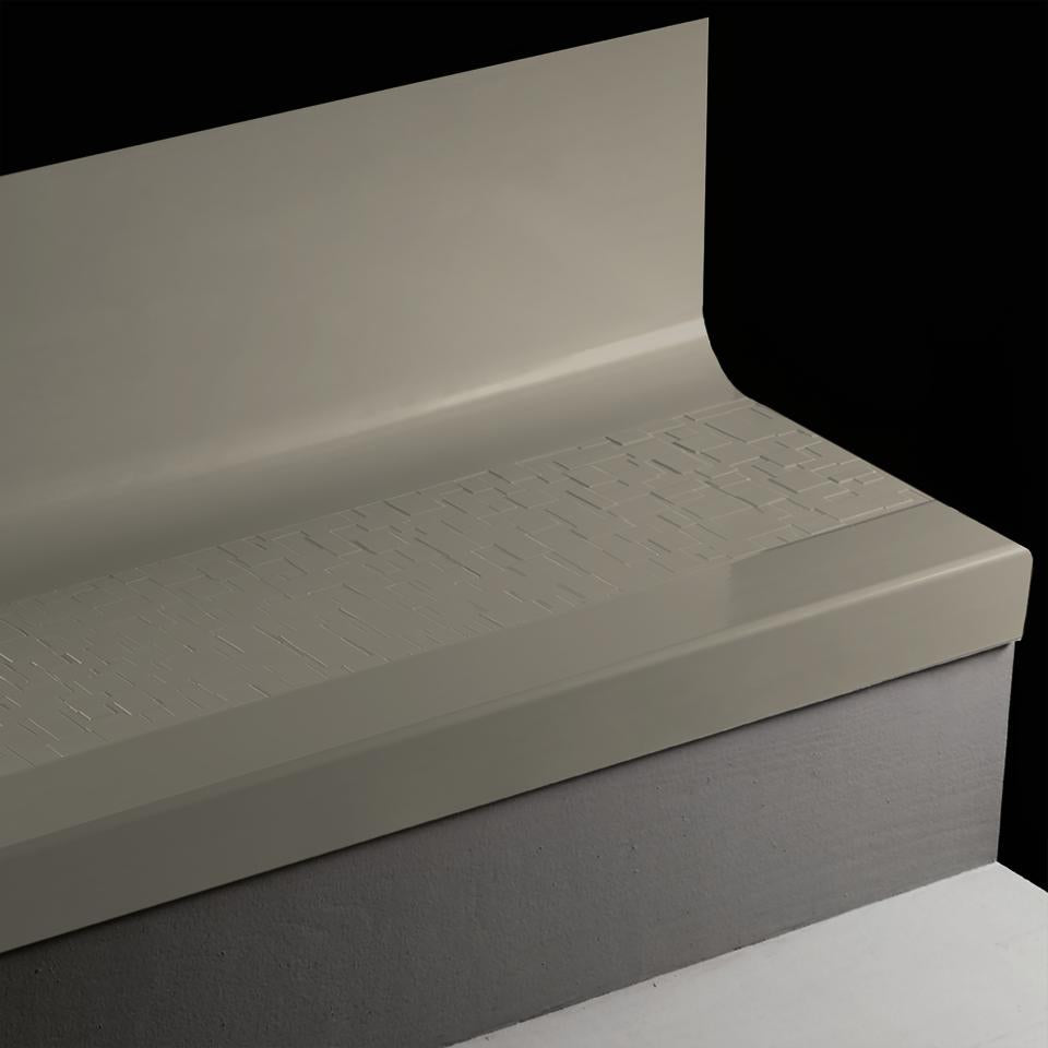 Tarkett - Tarkett - Marche d'escalier en caoutchouc avec contremarche intégrée Angle Fit Cubis #282 Vaporize 48"