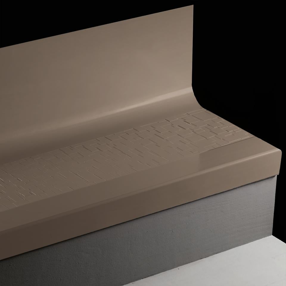 Tarkett - Tarkett - Marche d'escalier en caoutchouc avec contremarche intégrée Angle Fit Cubis #76 Cinnamon 60"