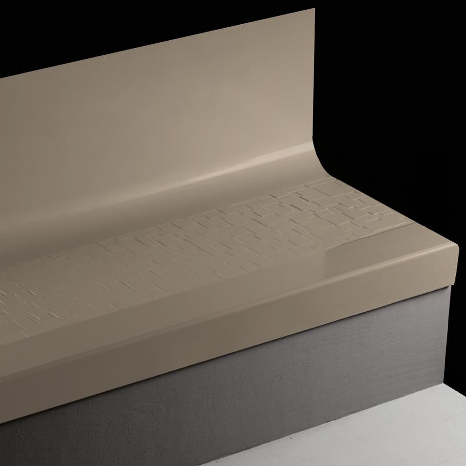 Tarkett - Tarkett - Marche d'escalier en caoutchouc avec contremarche intégrée Angle Fit Cubis #80 Fawn 36"