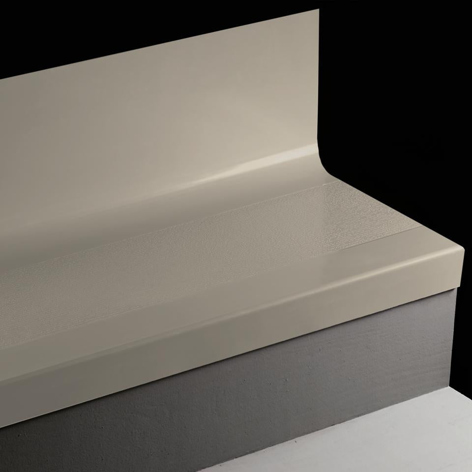 Tarkett - Marche d'escalier en caoutchouc avec contremarche intégrée Angle Fit FastLane #469 Mystify avec bande antidérapante 60"