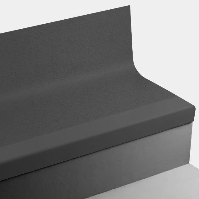 Tarkett - Marche d'escalier en caoutchouc avec contremarche intégrée Angle Fit - FRPANTR 63 SQ Rice Paper 63 Burnt Umber - sans insert 54" ||FRPANTR6354 - Ceramed