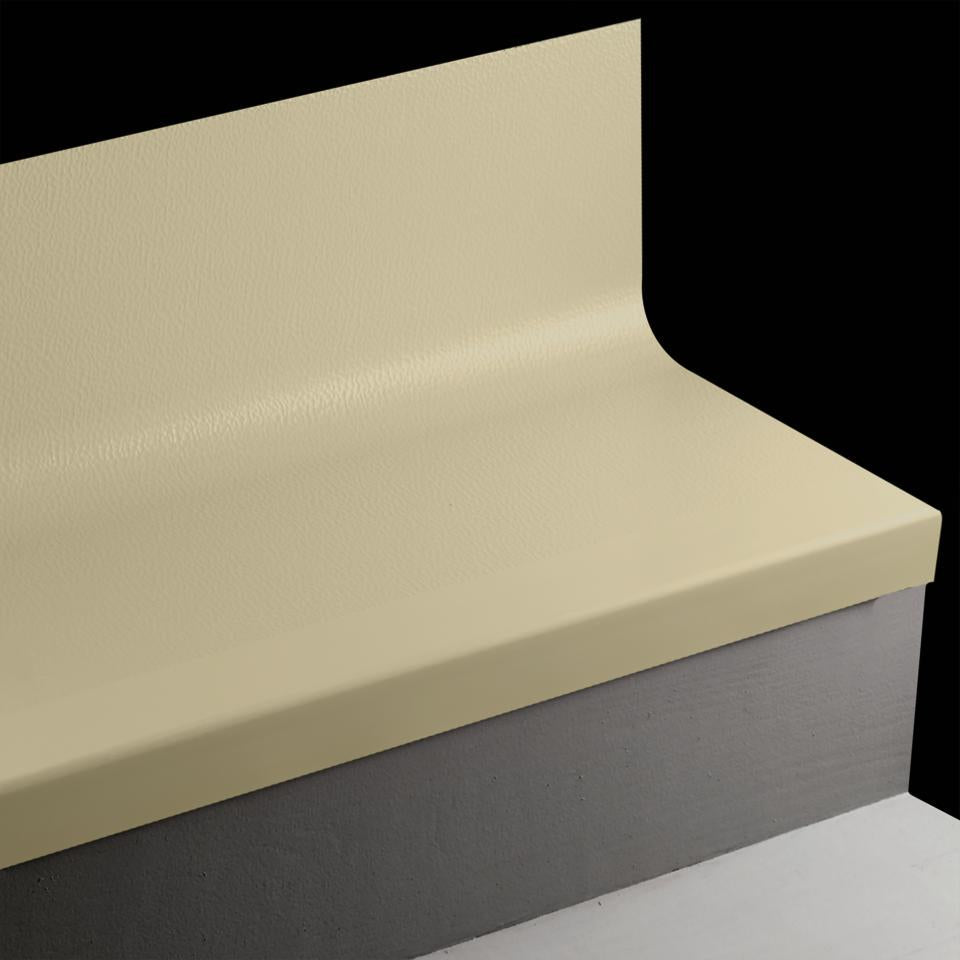 Tarkett - Marche d'escalier en caoutchouc avec contremarche intégrée Angle Fit Hammered #151 Iguana 48"