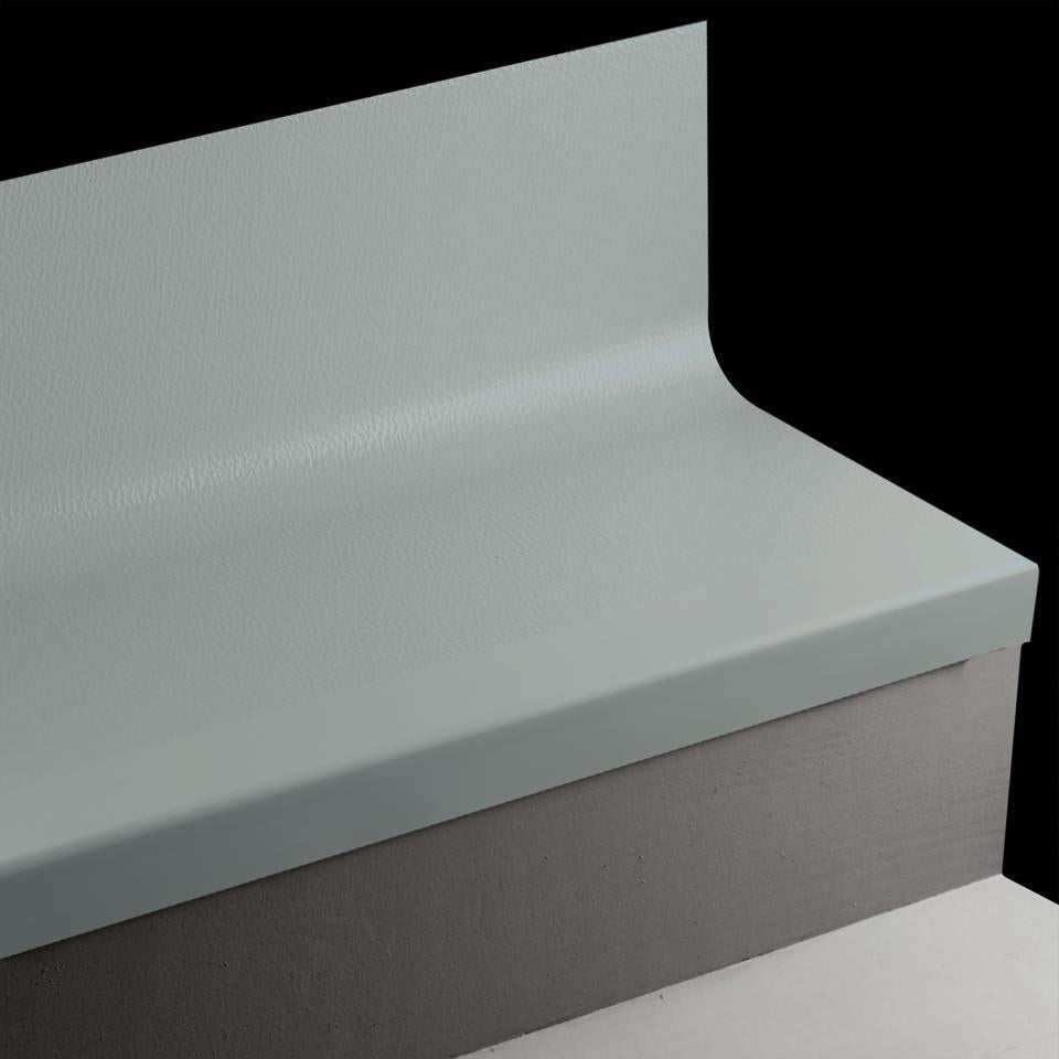 Tarkett - Marche d'escalier en caoutchouc avec contremarche intégrée Angle Fit Hammered #58 Windsor Blue 48"