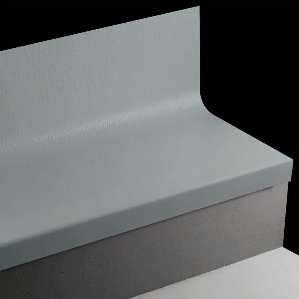 Tarkett - Marche d'escalier en caoutchouc avec contremarche intégrée Angle Fit Hammered #84 Blue Jeans 36"