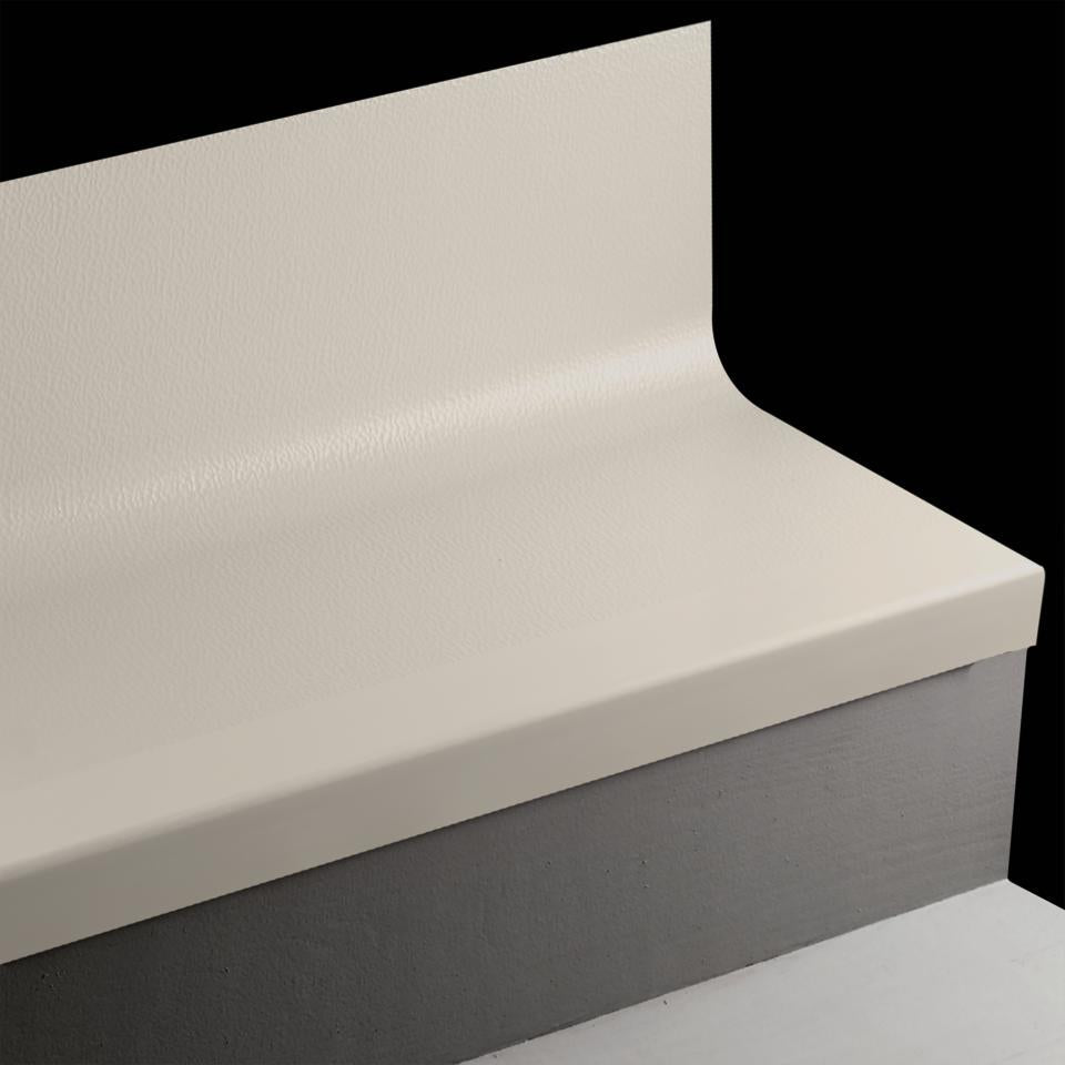 Tarkett - Marche d'escalier en caoutchouc avec contremarche intégrée Angle Fit Hammered #VE7 Mt Rainier 48"