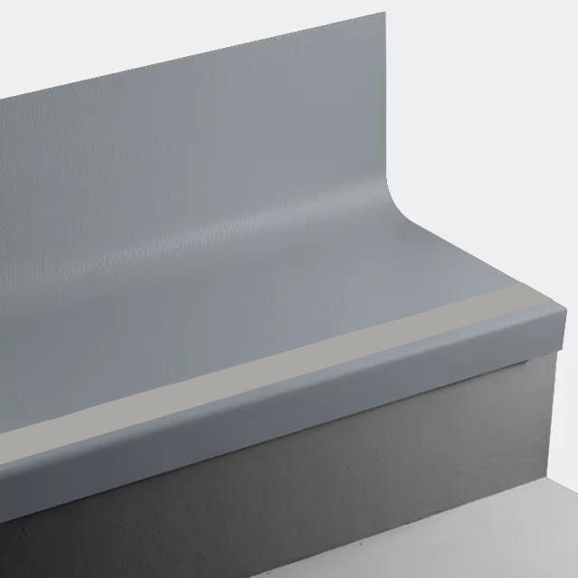 Tarkett - Marche d'escalier en caoutchouc avec contremarche intégrée Angle Fit - VIHNTRS 92 SQ Hammered 92 Blue Lagoon - avec insert en caoutchouc 55 Silver Grey 54" ||VIHNTRS9254 - Ceramed