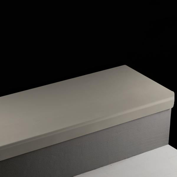 Tarkett - Vinyl Stair Treads #48 Grey nez carré Service Weight avec Sans Insert 4'