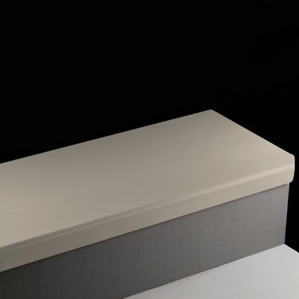Tarkett - Vinyl Stair Treads #55 Silver Grey nez rond Service Weight avec Sans Insert 4'