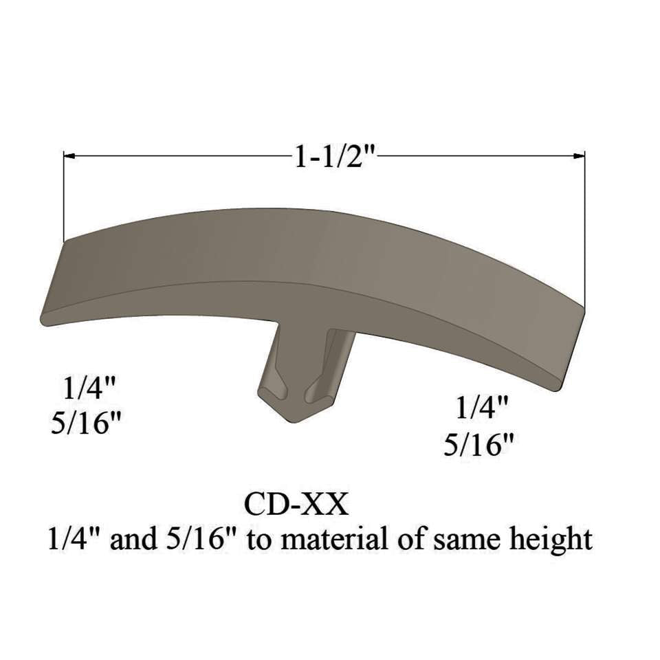 Tarkett - Moulures en T - CD 09 1/4 and 5/16" to material of same height" #9 Clay 12'