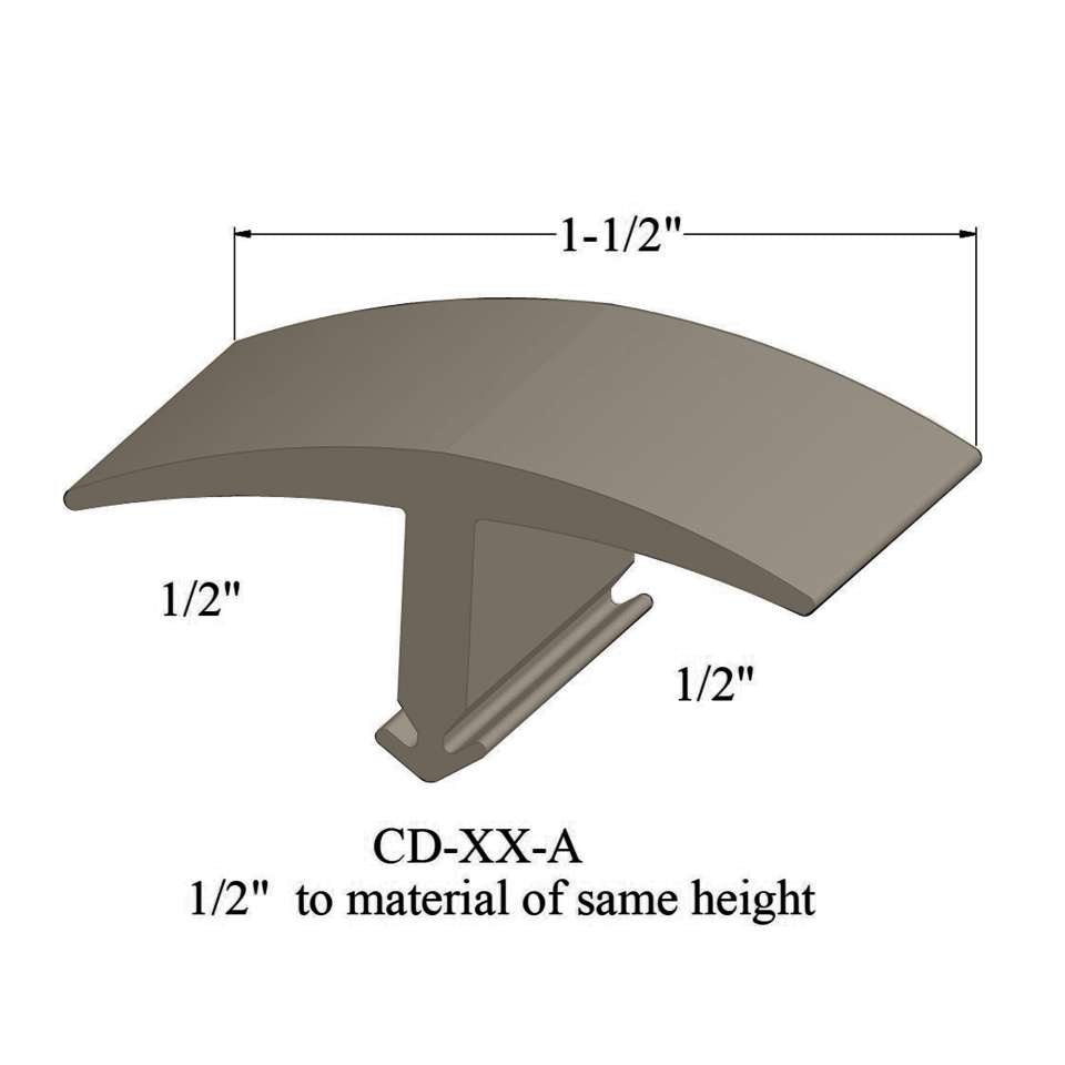 Tarkett - Moulures en T - CD 09 A 1/2" to material of same height #9 Clay 12'