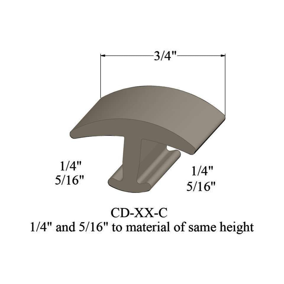 Tarkett - Moulures en T - CD 09 C 1/4 and 5/16" to material of same height" #9 Clay 12'