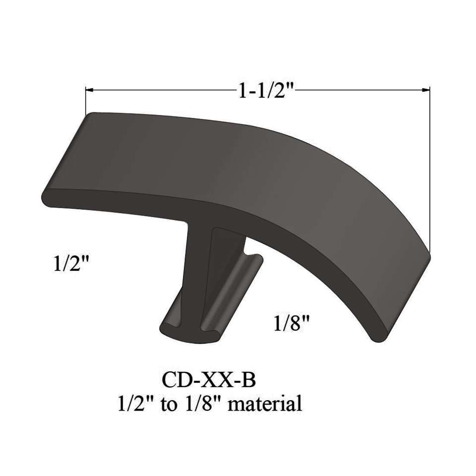 Tarkett - Moulures en T - CD 167 B 1/2" to 1/8" material #167 Fudge 12'