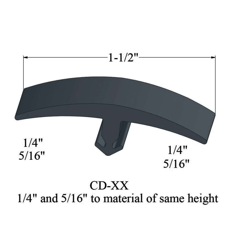 Tarkett - Moulures en T - CD 18 1/4 and 5/16" to material of same height" #18 Navy Blue 12'