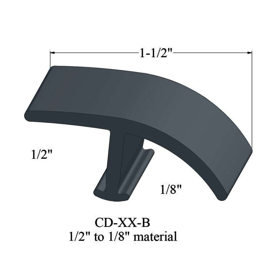 Tarkett - Moulures en T - CD 18 B 1/2" to 1/8" material #18 Navy Blue 12'