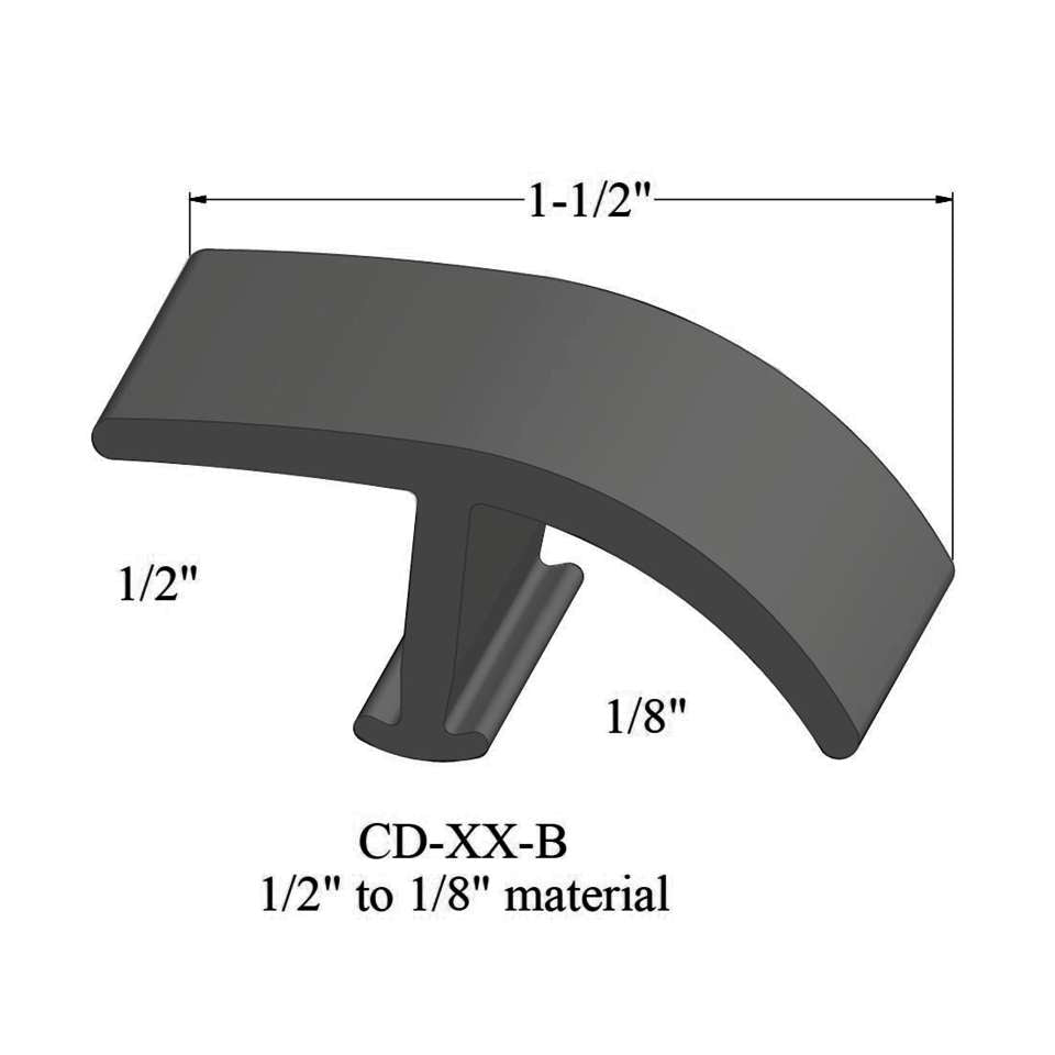 Tarkett - Moulures en T - CD 20 B 1/2" to 1/8" material #20 Charcoal 12'