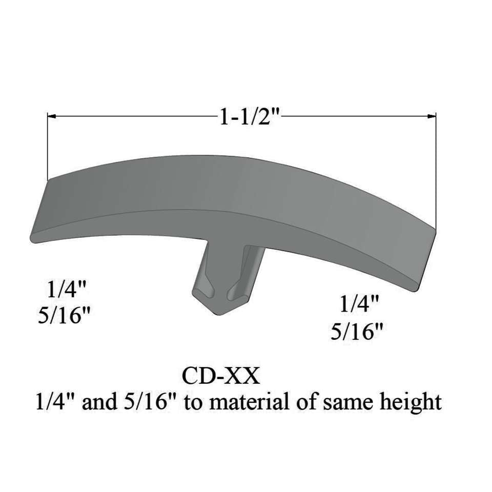 Tarkett - Moulures en T - CD 21 1/4 and 5/16" to material of same height" #21 Platinum 12'