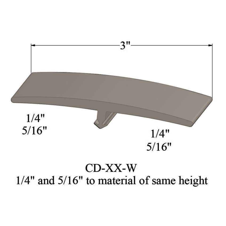 Tarkett - Moulures en T - CD 22 W 1/4 and 5/16" to material of same height" #22 Pearl 12'