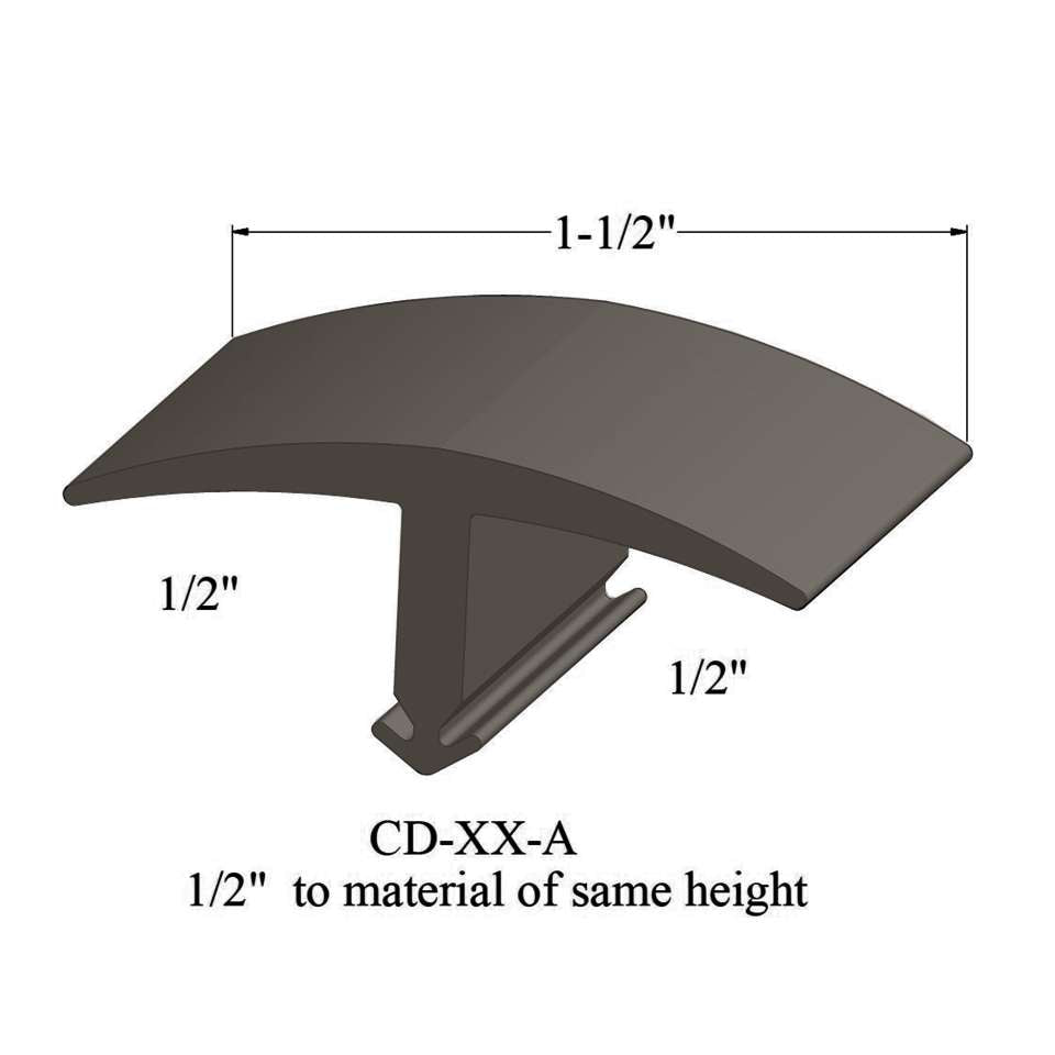 Tarkett - Moulures en T - CD 283 A 1/2" to material of same height #283 Toast 12'