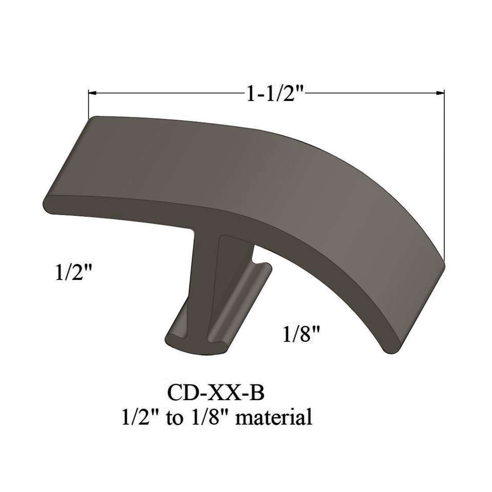 Tarkett - Moulures en T - CD 283 B 1/2" to 1/8" material #283 Toast 12'