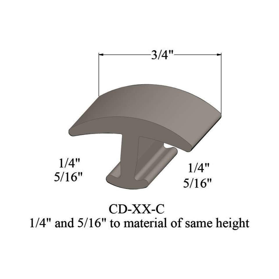 Tarkett - Moulures en T - CD 31 C 1/4 and 5/16" to material of same height" #31 Zephyr 12'