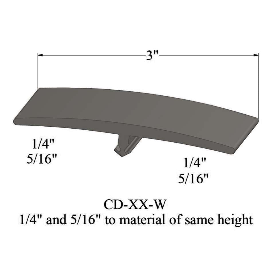 Tarkett - Moulures en T - CD 32 W 1/4 and 5/16" to material of same height" #32 Pebble 12'