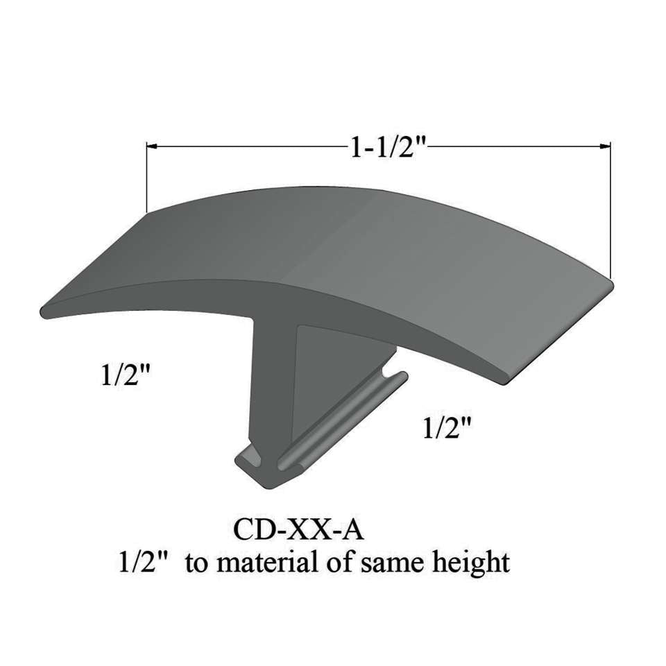 Tarkett - Moulures en T - CD 38 A 1/2" to material of same height #38 Pewter 12'