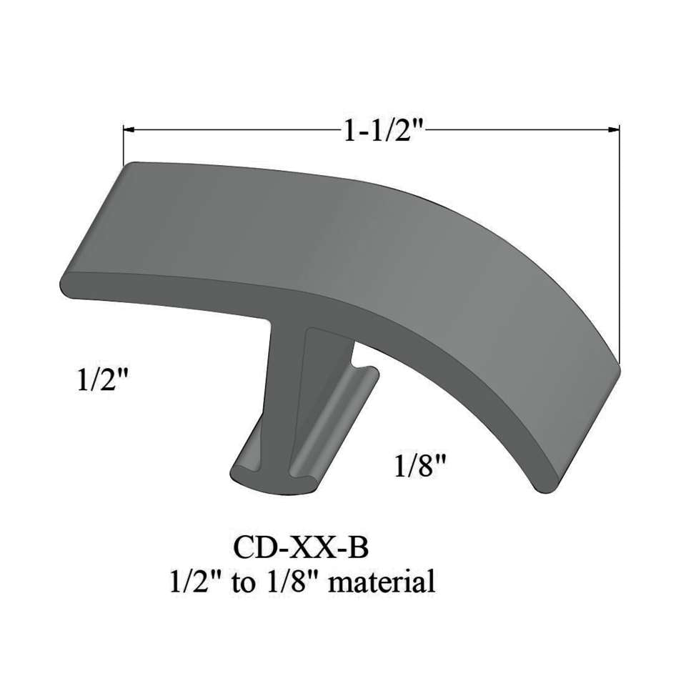 Tarkett - Moulures en T - CD 38 B 1/2" to 1/8" material #38 Pewter 12'