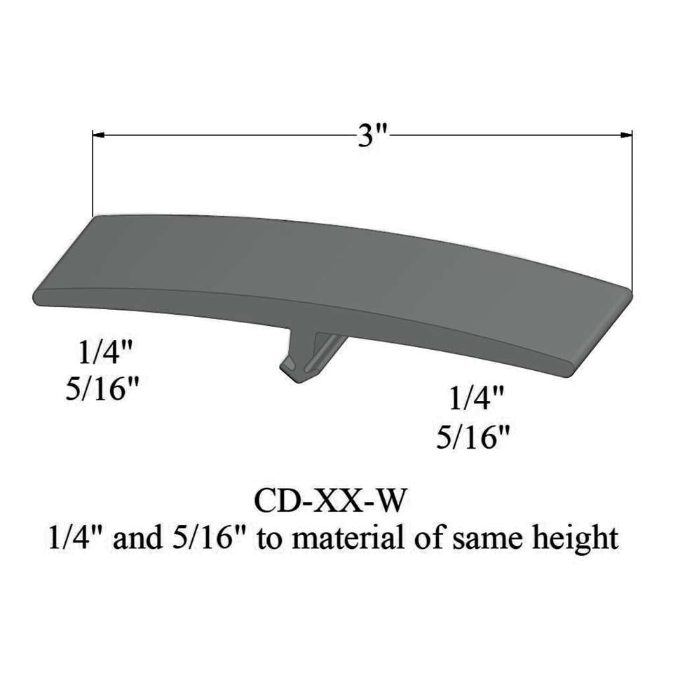 Tarkett - Moulures en T - CD 38 W 1/4 and 5/16" to material of same height" #38 Pewter 12'