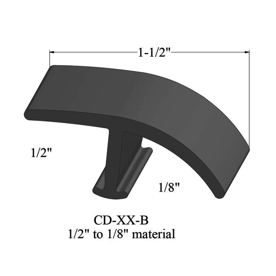 Tarkett - Moulures en T - CD 40 B 1/2" to 1/8" material #40 Black 12'