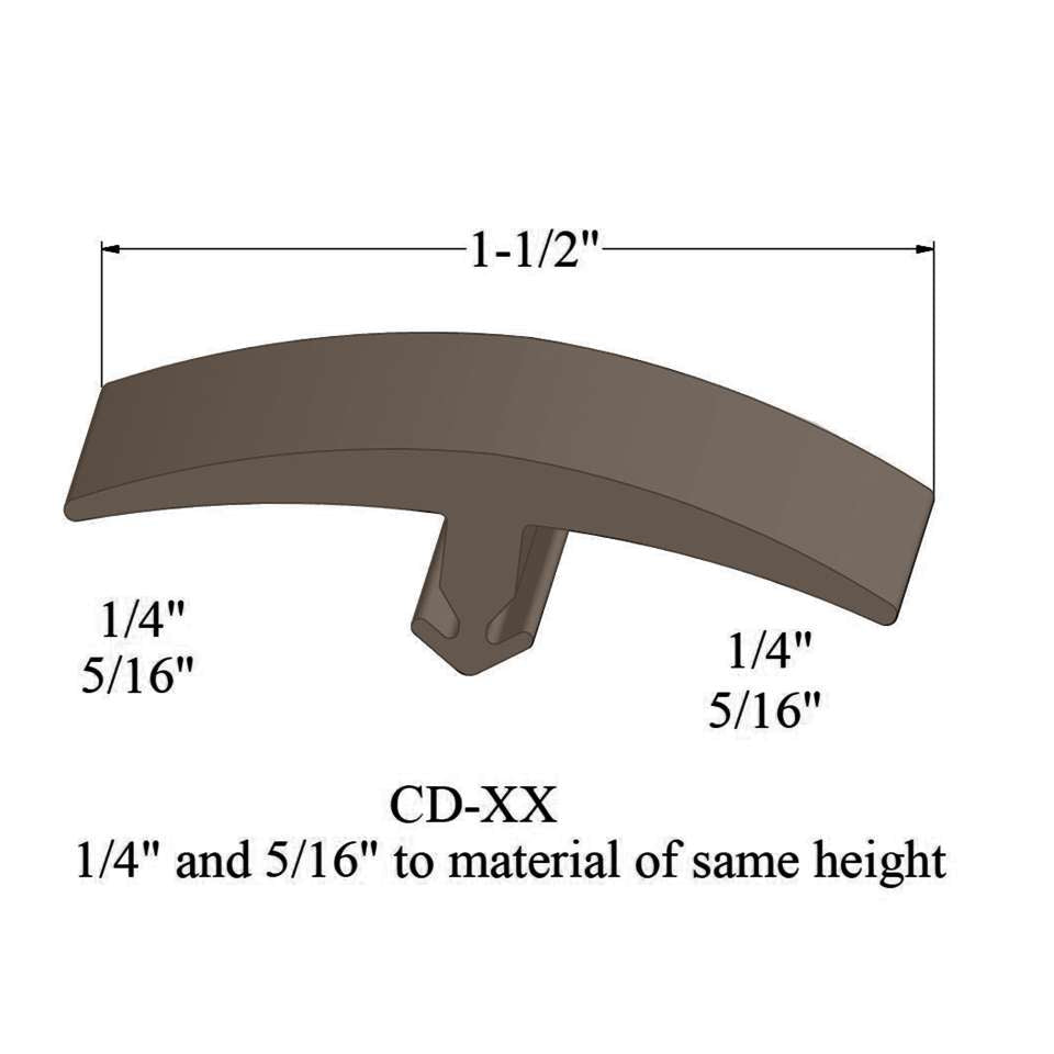 Tarkett - Moulures en T - CD 45 1/4 and 5/16" to material of same height" #45 Sandalwood 12'