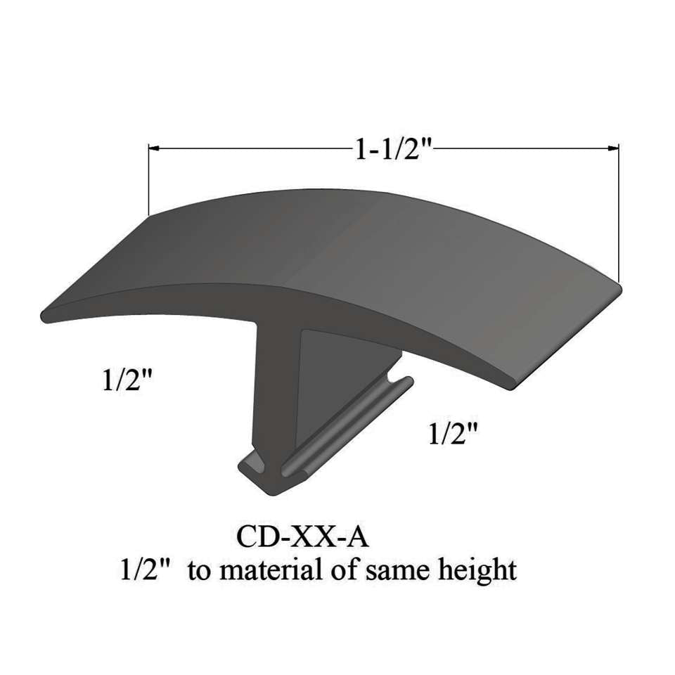 Tarkett - Moulures en T - CD 48 A 1/2" to material of same height #48 Grey 12'