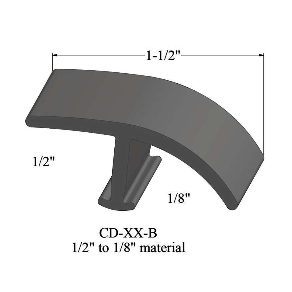 Tarkett - Moulures en T - CD 48 B 1/2" to 1/8" material #48 Grey 12'