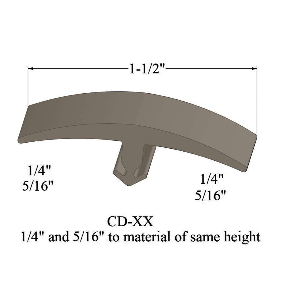 Tarkett - Moulures en T - CD 49 1/4 and 5/16" to material of same height" #49 Beige 12'