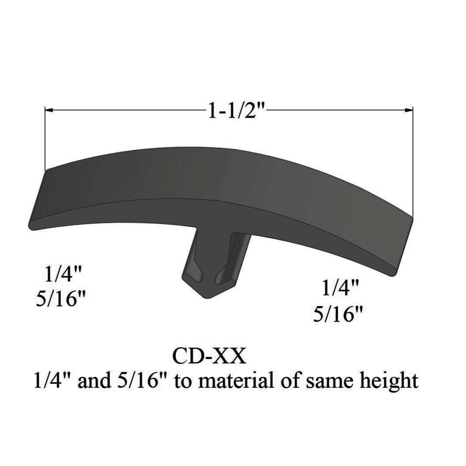 Tarkett - Moulures en T - CD 63 1/4 and 5/16" to material of same height" #63 Burnt Umber 12'