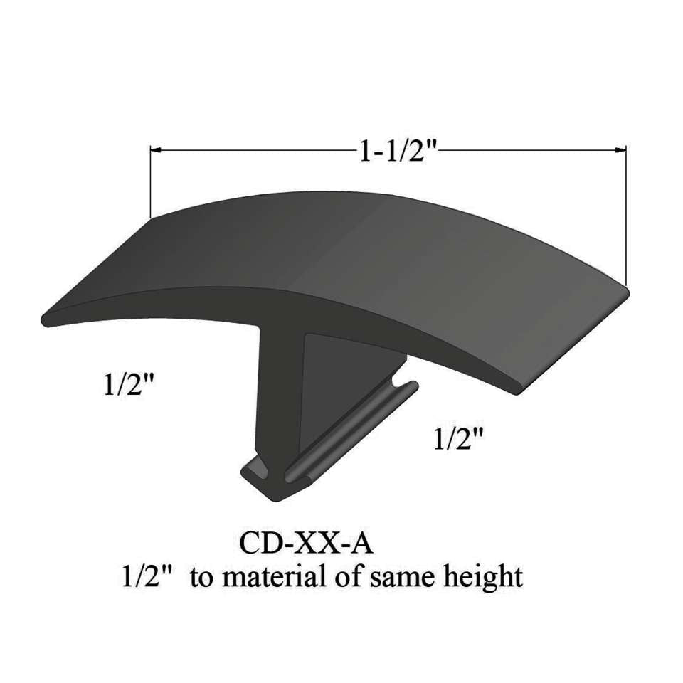 Tarkett - Moulures en T - CD 63 A 1/2" to material of same height #63 Burnt Umber 12'