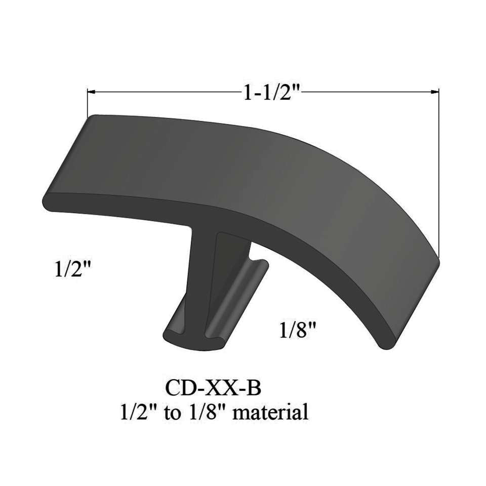 Tarkett - Moulures en T - CD 63 B 1/2" to 1/8" material #63 Burnt Umber 12'