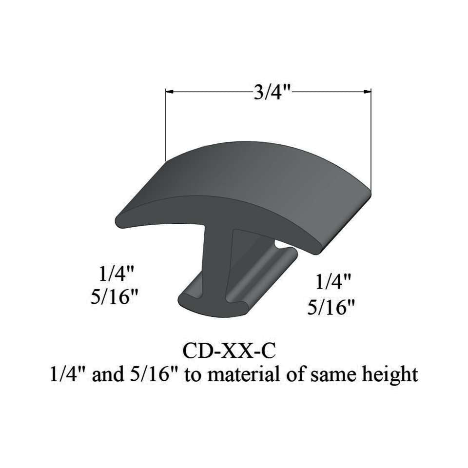 Tarkett - Moulures en T - CD 71 C 1/4 and 5/16" to material of same height" #71 Storm Cloud 12'
