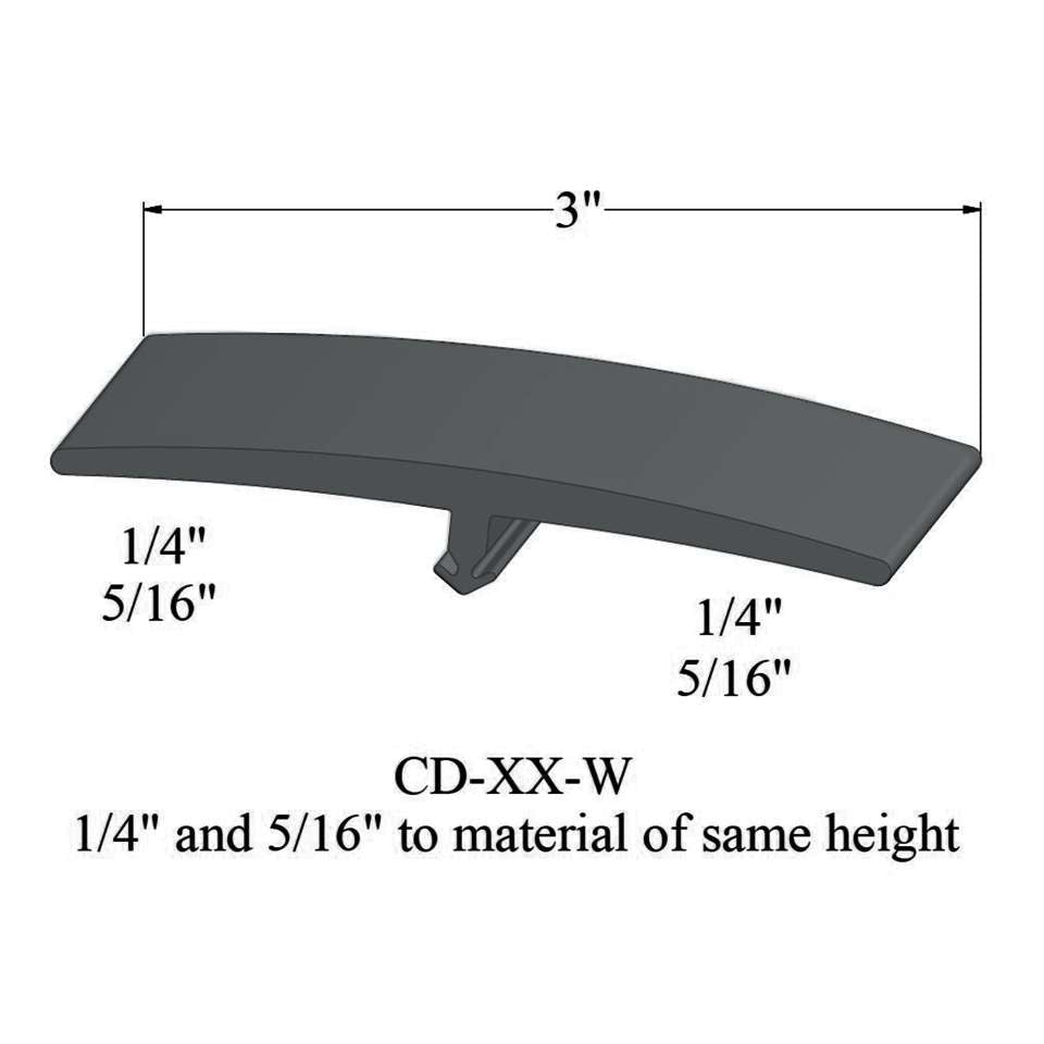 Tarkett - Moulures en T - CD 71 W 1/4 and 5/16" to material of same height" #71 Storm Cloud 12'