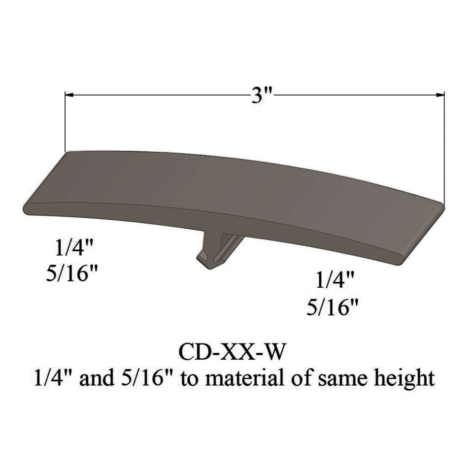 Tarkett - Moulures en T - CD 80 W 1/4 and 5/16" to material of same height" #80 Fawn 12'