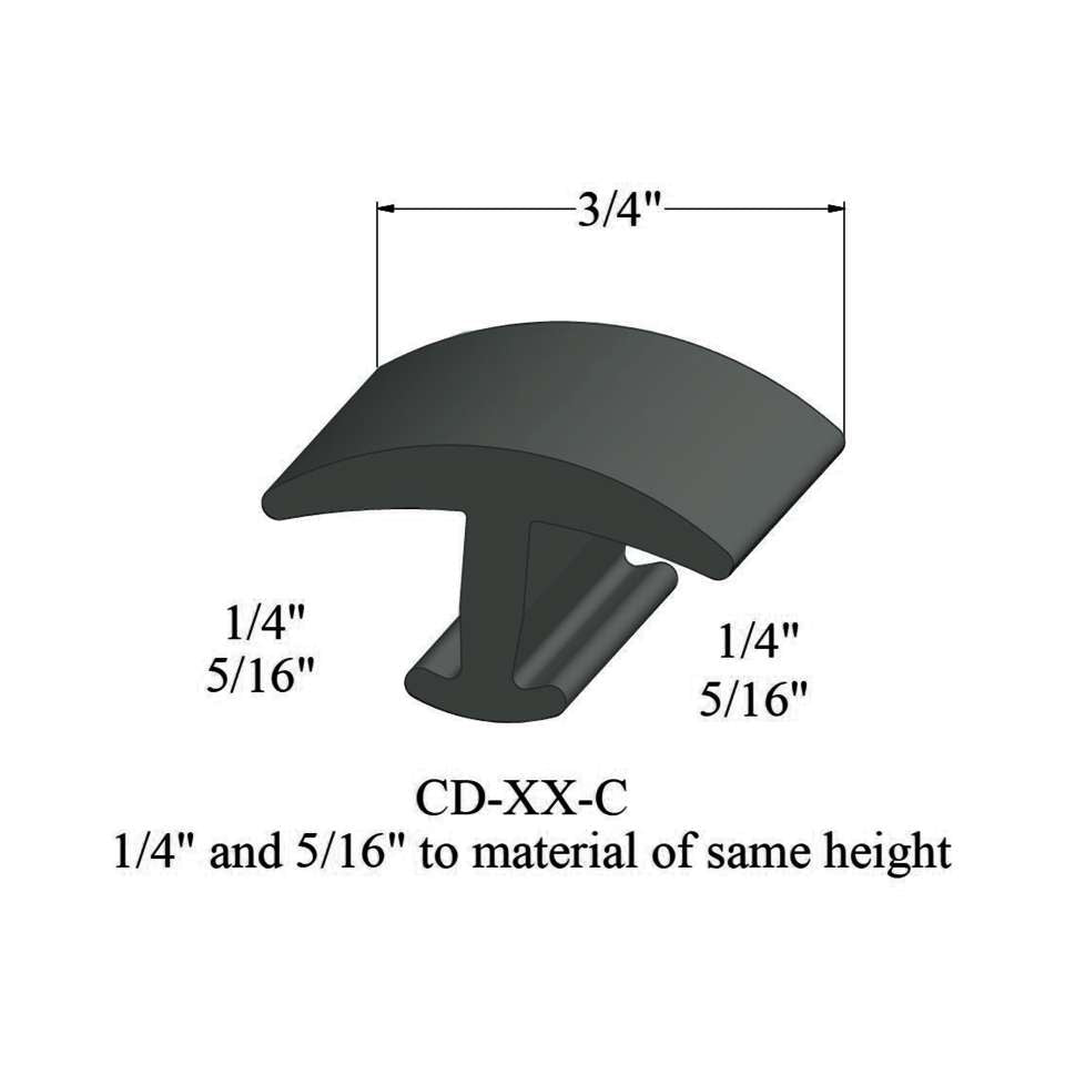Tarkett - Moulures en T - CD 86 C 1/4 and 5/16" to material of same height" #86 Hunter Green 12'