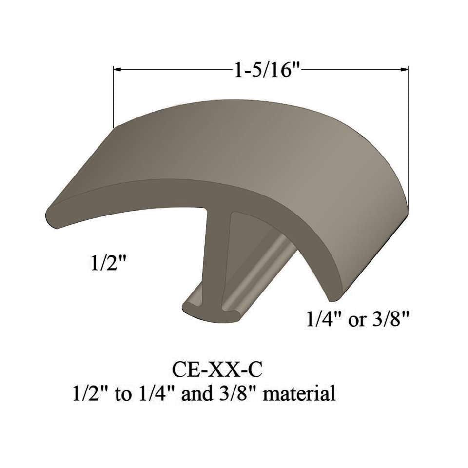 Tarkett - Moulures en T - CE 09 C 1/2" to 1/4" and 3/8" material #9 Clay 12'