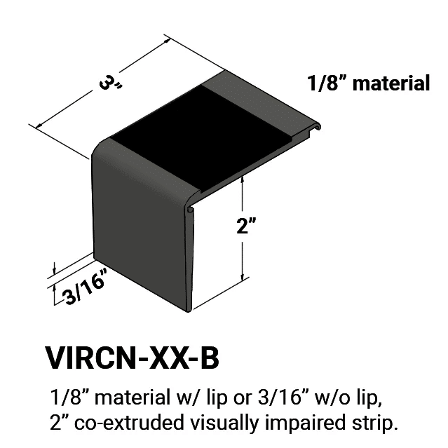 Tarkett - Nez Ca. Vi 3 X 2 X3/16 Pour 1/8 TA4 ||440655195 - Ceramed