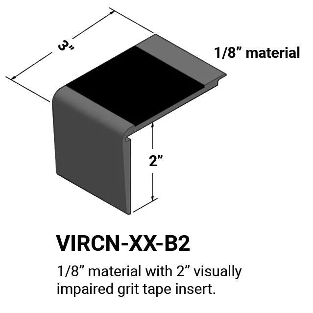 Tarkett - Nez Ca. Vi 3 X2.18 X3/16 Pour 1/8 TA4 ||440656162 - Ceramed